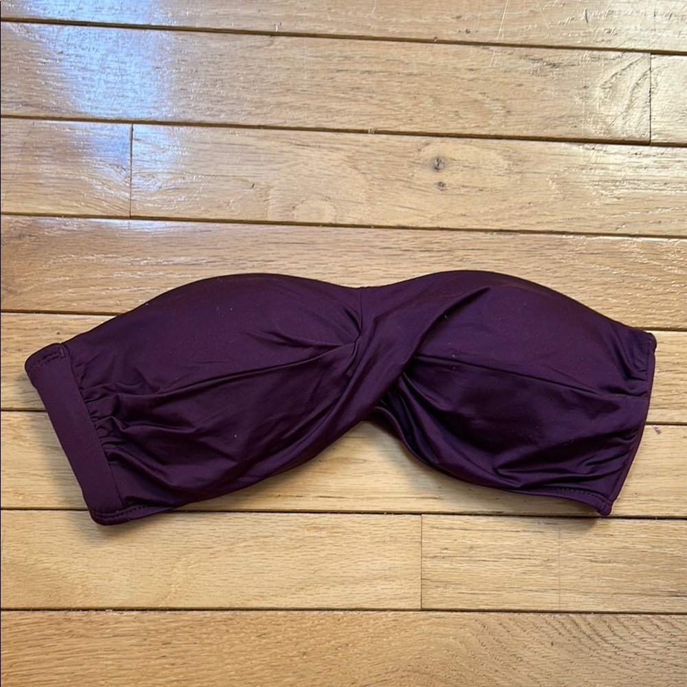 Purple Bandeau Bikini Top